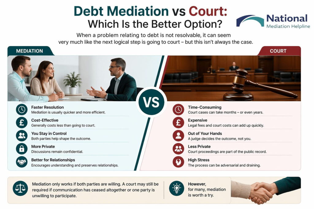 Debt Mediation vs Court: Which Is the Better Option Southampton