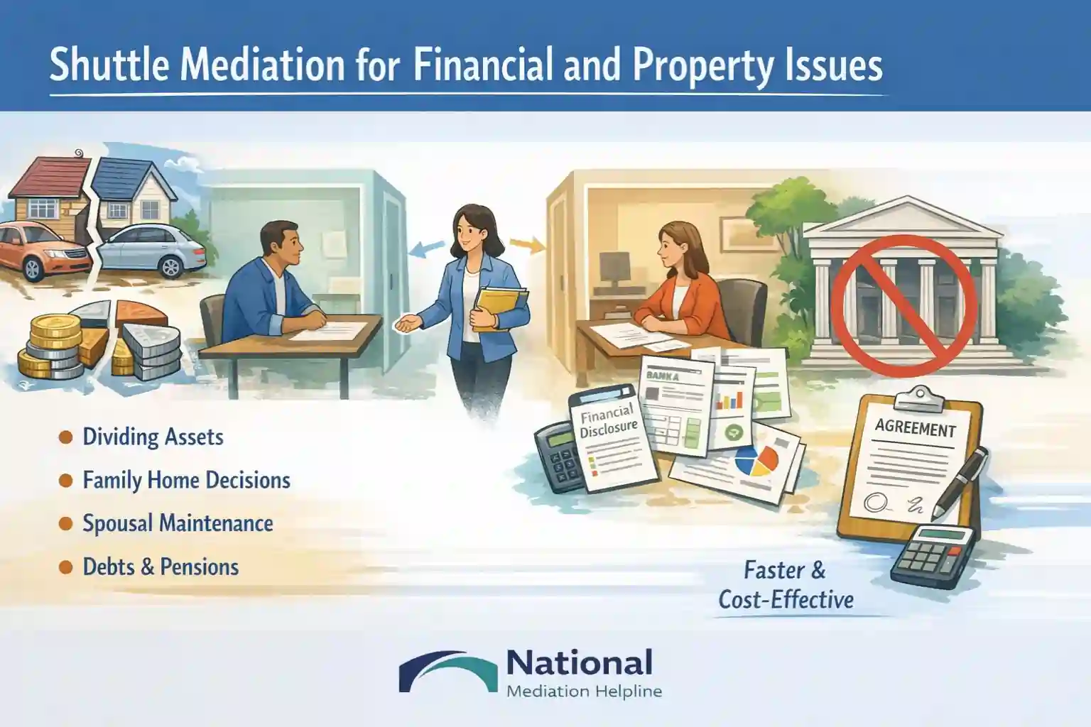 Shuttle Mediation for Financial and Property Issues Southampton